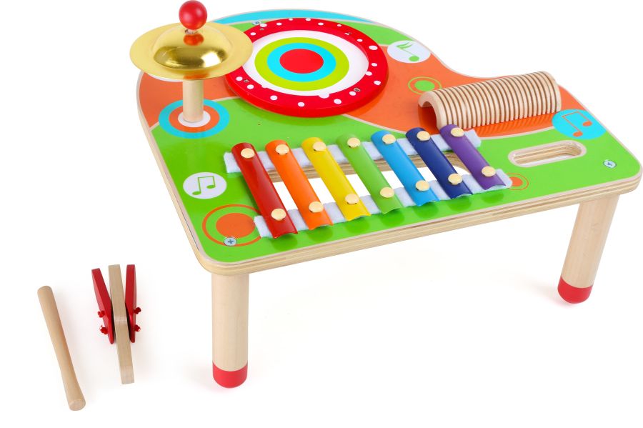 Tavolo x musica con xilofono legno strumento musicale gioco bambini 