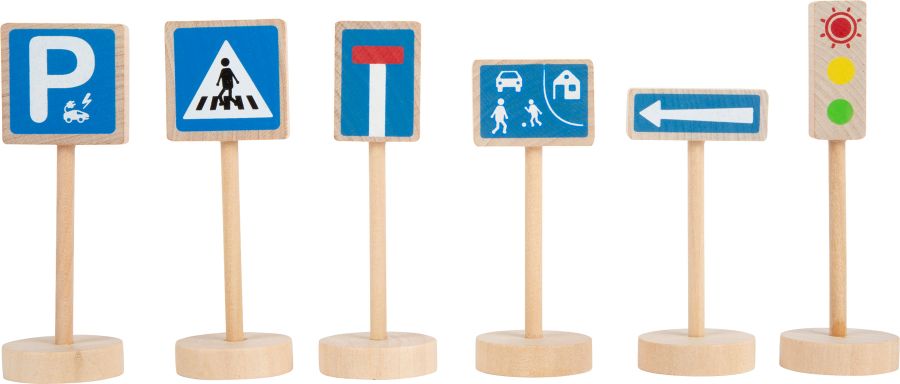 Set segnaletica stradale per bambini (25 pezzi) - borsa inclusa