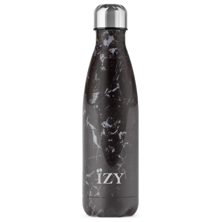 Borraccia termica 500ml Izy Bottles in acciaio - Black, Borracce termiche  in pronta consegna