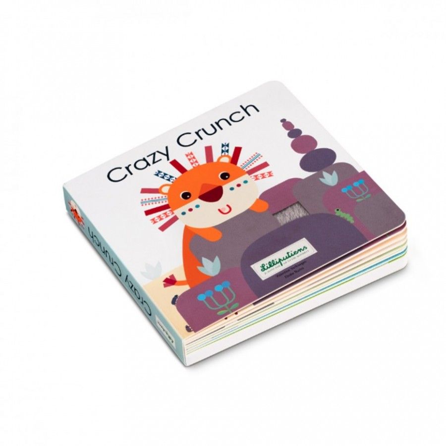 Libro per bambini Liliputiens- Libro tattile e sonoro Crazy Crunch, letture per  bambini