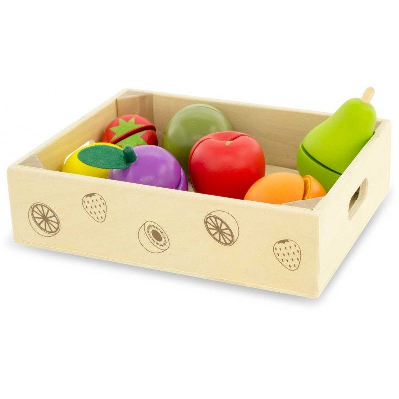 Gioco in legno Ulysse- Set Frutta da tagliare, giochi prima infanzia