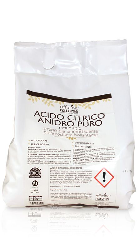 Prodotto per la casa Officina Naturae Acido Citrico 3kgs, ecosostenibili