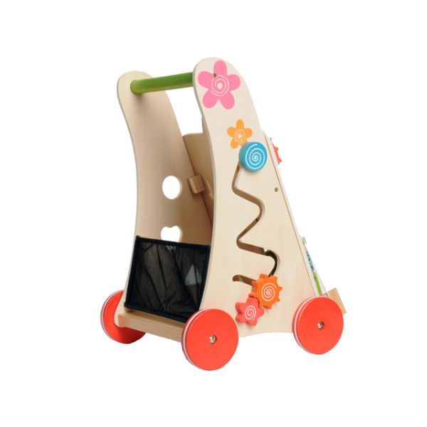 Gioco in legno Everearth - Carrello primi passi, Activity walker, per i primi  passi del bambino