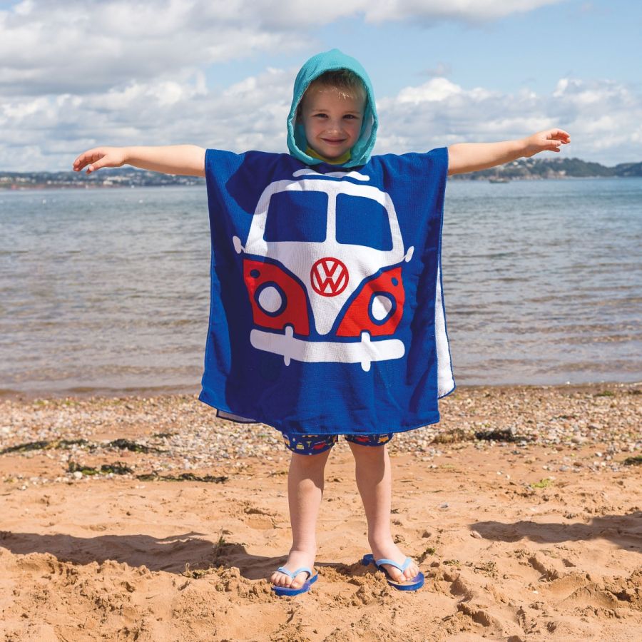 Volkswagen - Asciugamano Poncho per bambini - Blu