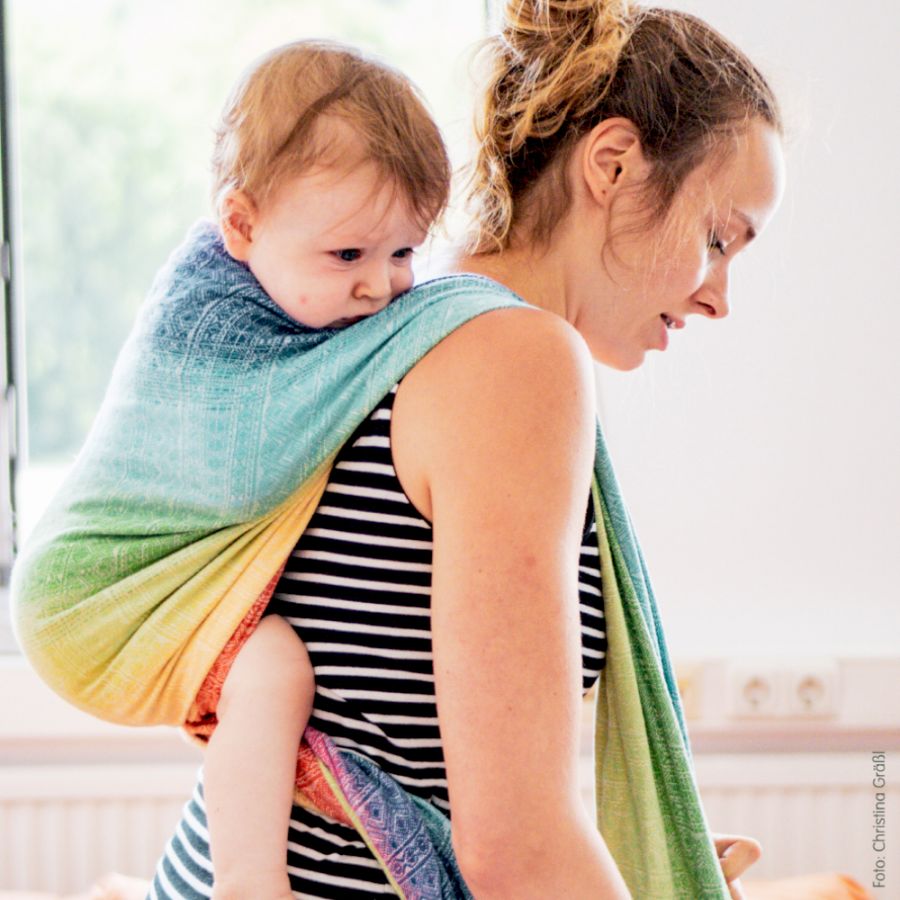 Fasce portabebe Didymos Prima rainbow triblend fascia per neonati