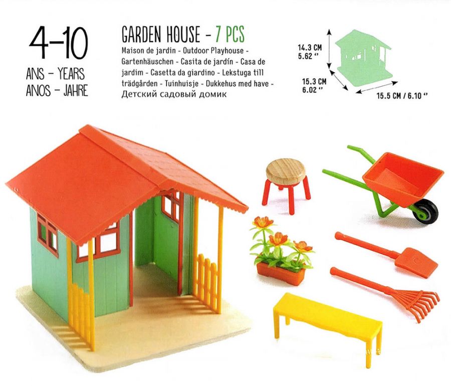 Djeco Casa delle bambole con giardino