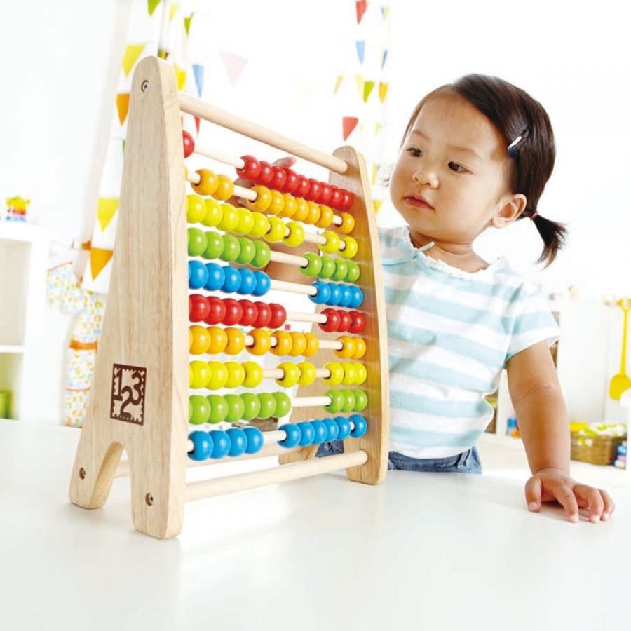 Perle di legno per bambini Arcobaleno Abaco Calcolo aritmetico Puzzle  Operazione Giocattolo matematico
