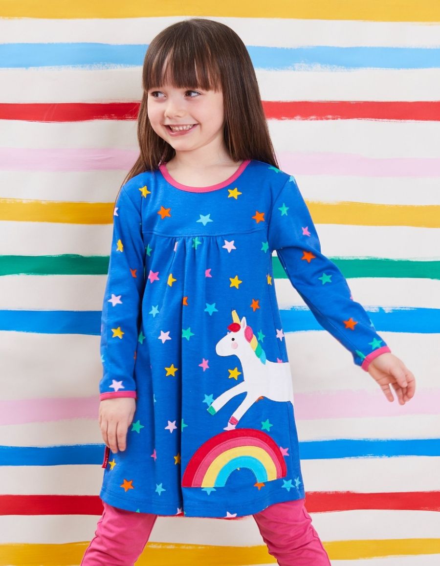 Vestito da bambina Toby Tiger - Rainbow Unicorn, vestito per bambini