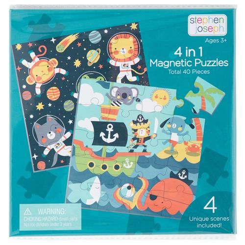 Puzzle per bambini Stephen Joseph - Libro puzzle magnetico, gioco educativo