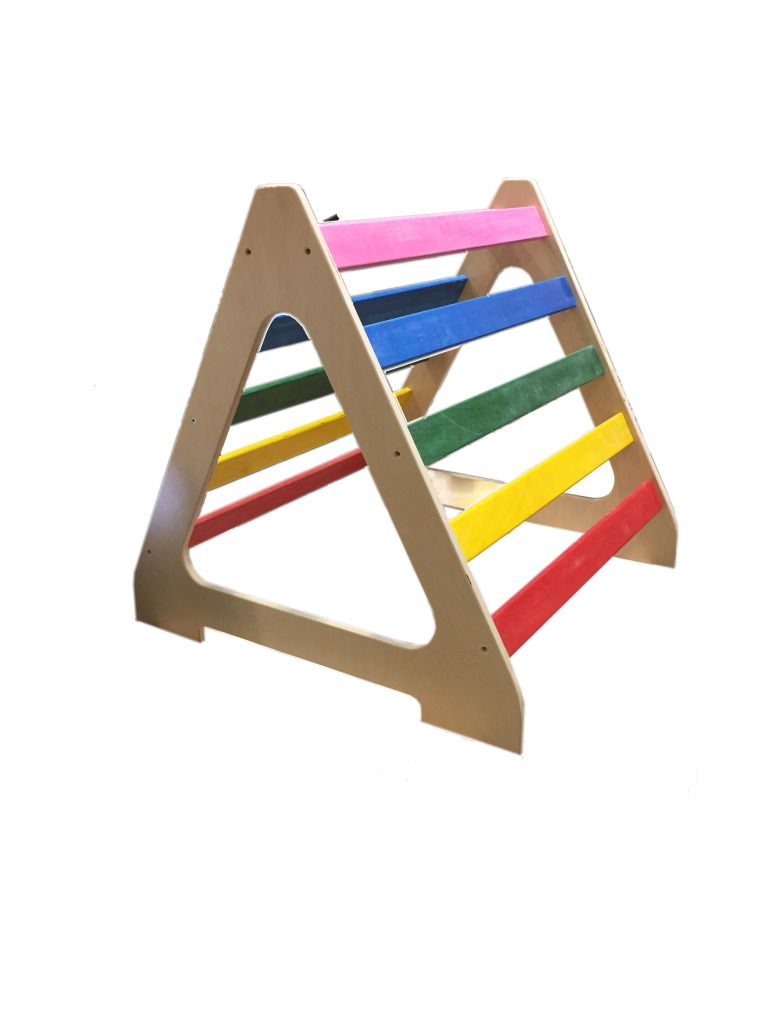 Triangolo di Pikler Babywood con rampa, sviluppo motorio