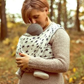 Fascia portabebe Didymos Jersey Doubleface Stars fascia per neonato