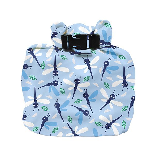 Sacca impermeabile per pannolini lavabili Bambino mio- Wet bag Dragonfly  Daze, per lo stoccaggio dei pannolini lavabili