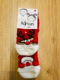 Calzini antiscivolo per tutta la famiglia in varie taglie- Renna con Babbo Natale