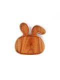 Piatto in legno Khaya Wood per bambini- Coniglietto