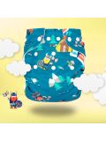 Cover universale in Pul per pannolini lavabili Little Clouds con bottoni in vari colori