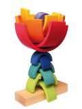 Gioco in legno Grimm's Stacking Tower Rainbow