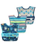 Set da 3 Bavaglini impermeabili snap & go Green Sprouts in vari colori 9-18 mesi