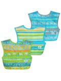 Set da 3 Bavaglini impermeabili snap & go Green Sprouts in vari colori 9-18 mesi