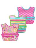 Set da 3 Bavaglini impermeabili snap & go Green Sprouts in vari colori 9-18 mesi