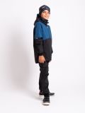 Giacca da bambino  in softshell Unuo- Nero e Cobalto