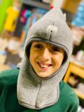 Passamontagna Pickapooh - Cappello per bambini in lana biologica Max- Grigio