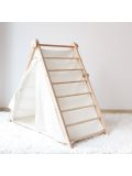 Gioco in legno Triangolo di Pikler con tenda