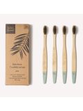 Spazzolino da denti in bambù Wild & Stone per adulti - Setole medie (confezione da 4 pezzi)