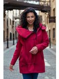 Giacca maternità e per portare Wombat Shell - Cherry Red 4 in 1