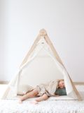 Gioco in legno Triangolo di Pikler con tenda