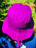 Cappellino estivo Pickapooh-Pescatore con coulisse e filtro solare 80 Viola