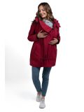 Giacca maternità e per portare Wombat Shell - Cherry Red 4 in 1