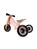 Bici senza pedali da bambino Kinderfeets 2-in-1 balance bike & triciclo Tiny Tot Plus - Bamboo Rose