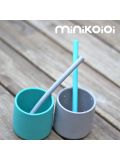 Cannucce in silicone Minikoioi- Confezione da 2 cannucce lavabili in silicone