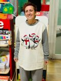 Abbigliamento donna- Pigiama in caldo cotone Pinguini
