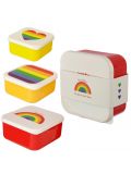 Set di 3 contenitori porta pranzo Puckator - Somewhere Rainbow