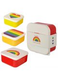 Set di 3 contenitori porta pranzo Puckator - Somewhere Rainbow