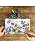 Gioco creativo Doodle - Butterfly pencil case - colour in & learn- Astuccio con farfalle da colorare