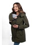 Giacca maternità e per portare Wombat Shell - Camo green 4 in 1