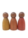 Gioco in legno Grapat- Bamboline color legno scuro