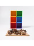 Gioco in legno Grimm's- Set di 6 scatoline rainbow, 6 pieces Sorting Helper