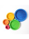 Gioco in legno Grimm's - Set di ciotoline blu