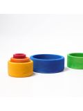 Gioco in legno Grimm's - Set di ciotoline blu
