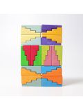 Gioco in legno Grimms- Stepped Roofs Rainbow