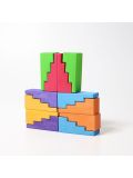Gioco in legno Grimms- Stepped Roofs Rainbow
