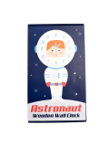Orologio in legno per la cameretta dei bambini- Astronauta LA storia di Rex London