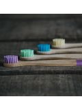 Spazzolino da denti in bambù Wild & Stone per bambini - Confezione da 4 pezzi in vari colori