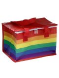 Borsa termica in plastica riciclata porta pranzo Puckator- Arcobaleno
