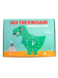 Orologio in legno per la cameretta dei bambini- Dex il dinosauro