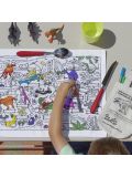 color & learn dinosaur placemat to go