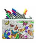Gioco creativo Doodle - Butterfly pencil case - colour in & learn- Astuccio con farfalle da colorare